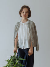 Load image into Gallery viewer, Beyer Knit Cardigan - blue gray
