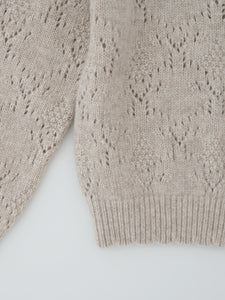Lili Knit Cardigan-Beige