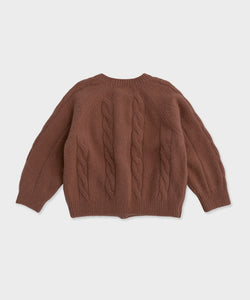 Olivia Knit Cardigan-Vintage Brick