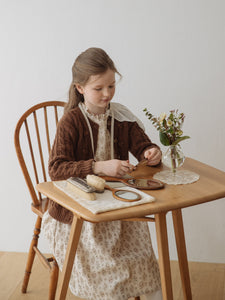 Tania Knit Cardigan-Brown