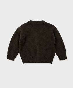 Tilly Knit Cardigan-Khaki Brown
