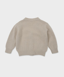 Tilly Knit Cardigan-Pale Beige