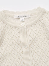 Load image into Gallery viewer, Baby Lupine Knit Cardigan Ivory
