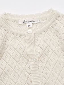 Baby Lupine Knit Cardigan Ivory