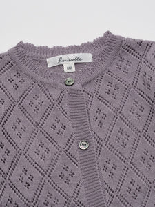 Baby Bellute Knit Cardigan - Violet