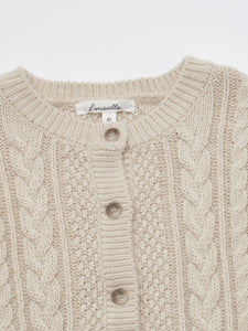 Melodien Knit Cardigan Light Beige