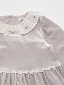 Branle Velvet Dress