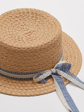 Load image into Gallery viewer, Oprah Boater Hat - Blue
