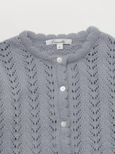 Load image into Gallery viewer, Rustina Knit Cardigan Vintage Blue
