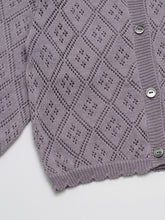 Load image into Gallery viewer, Baby Bellute Knit Cardigan - Violet
