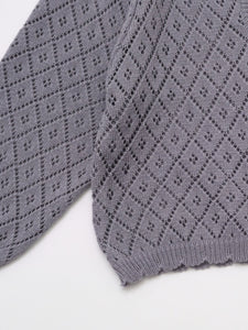Baby Lupine Knit Cardigan Purple
