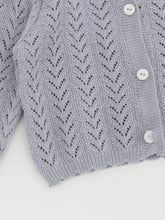 Load image into Gallery viewer, Baby Ianthe Knit Cardigan Blue
