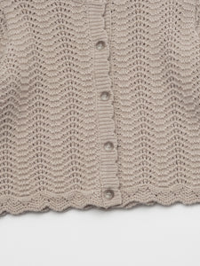 Estelle Knit Cardigan Mocha Beige