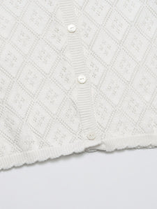 Bellute Knit Cardigan - Vanilla White