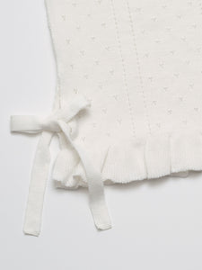 Davian Knit Vest - Vanilla White