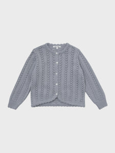 Rustina Knit Cardigan Vintage Blue