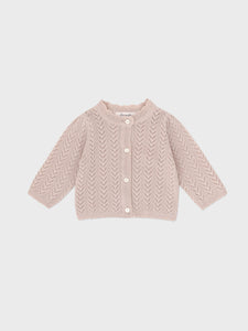 Baby Ianthe Knit Cardigan Pink