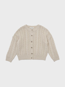 Melodien Knit Cardigan Light Beige
