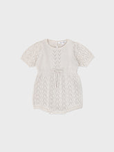 Load image into Gallery viewer, Baby Ione Knit Romper Cream Beige
