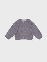 Load image into Gallery viewer, Baby Lupine Knit Cardigan Purple

