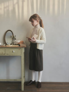 Allium Knit Cardigan - Pale Beige