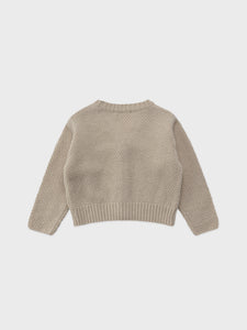 Bebello Knit Cardigan - Light Beige
