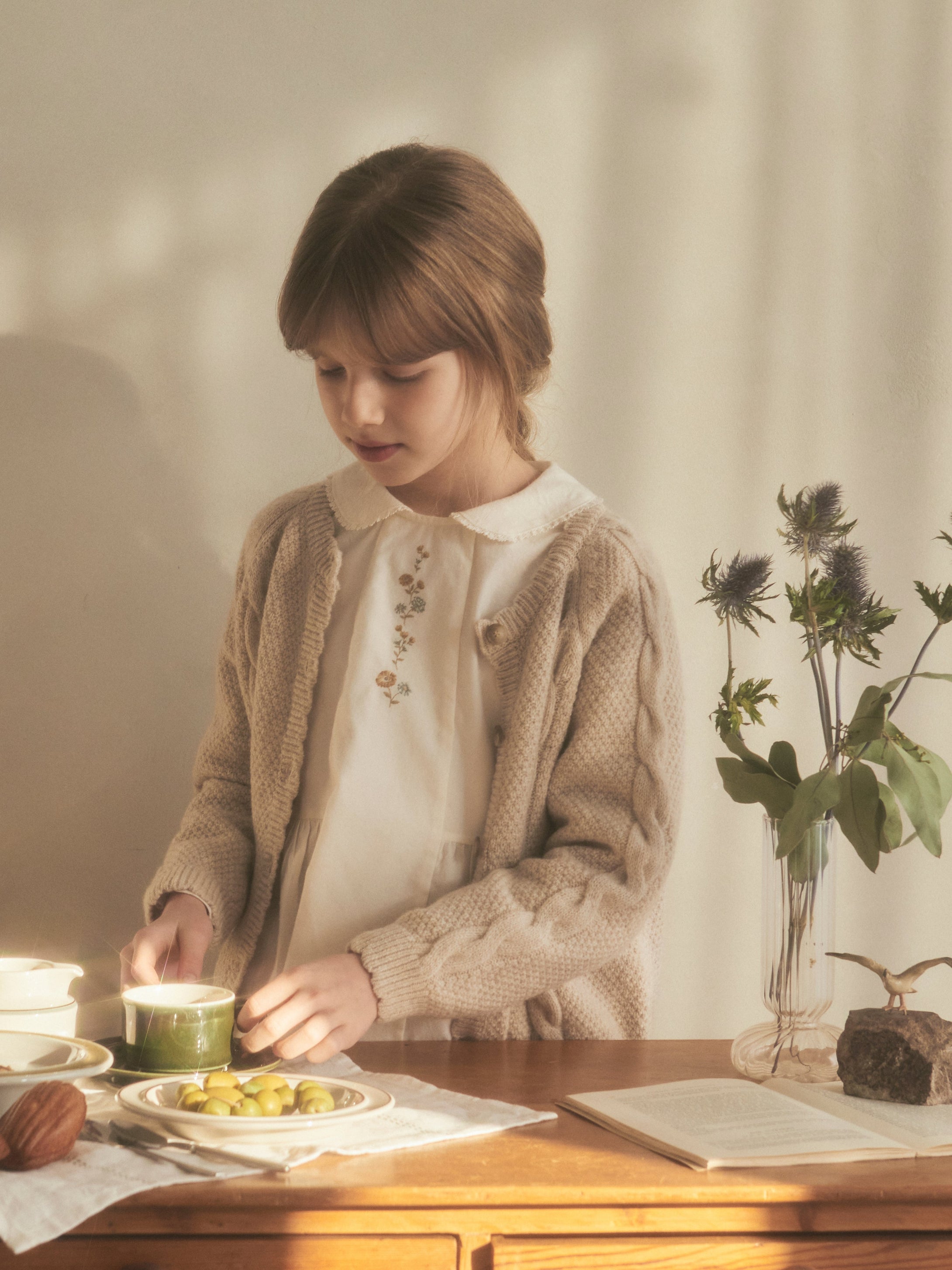 Benibla Knit Cardigan - Light Beige