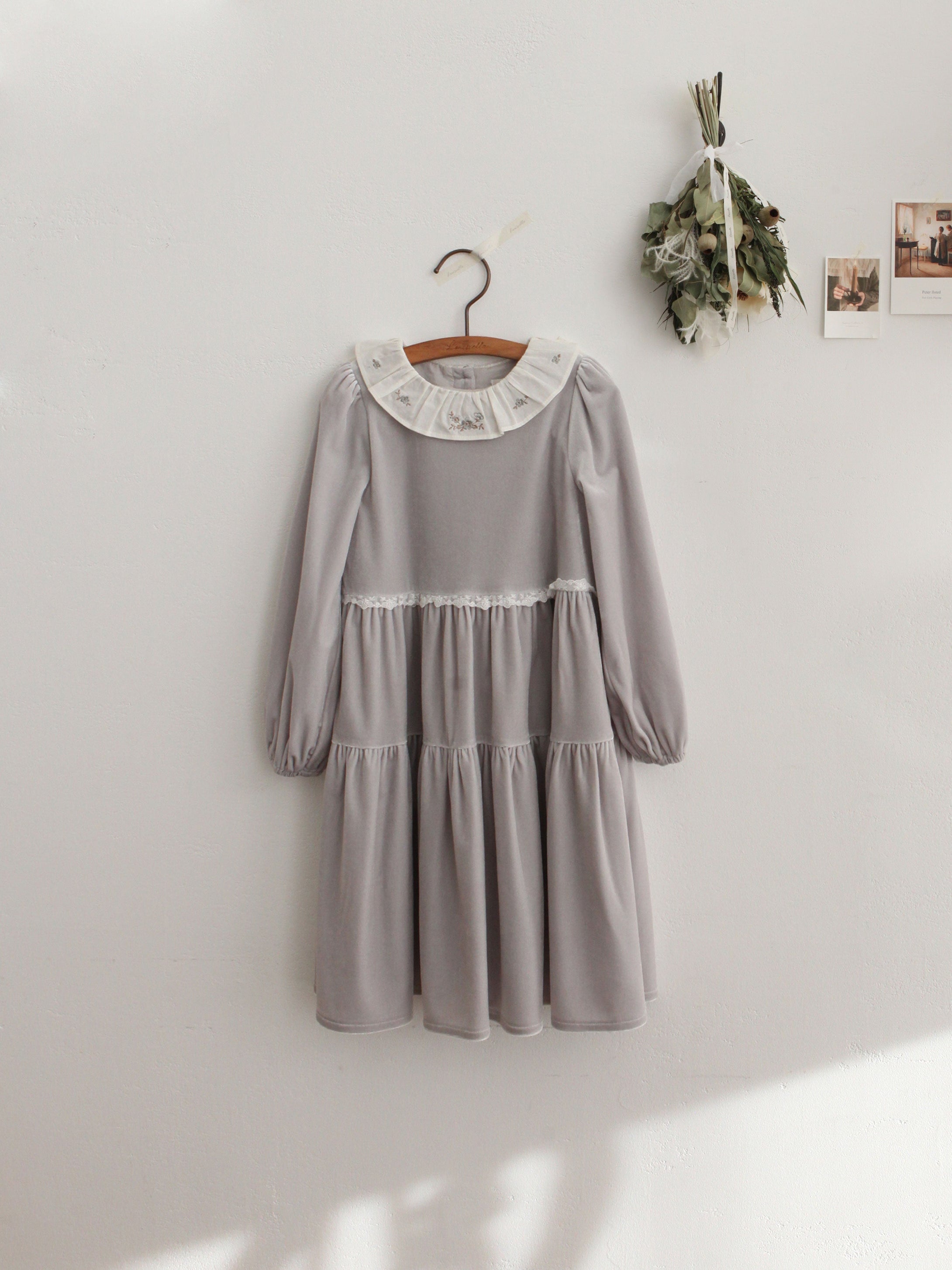 Branle Velvet Dress