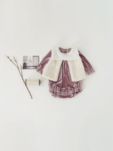 Load image into Gallery viewer, Baby Fluana Velvet Romper
