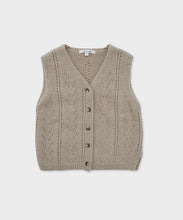 Load image into Gallery viewer, Dahlia Knit Vest -Beige
