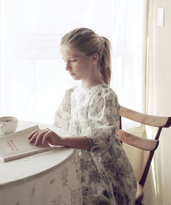 Peony Dress - Gray